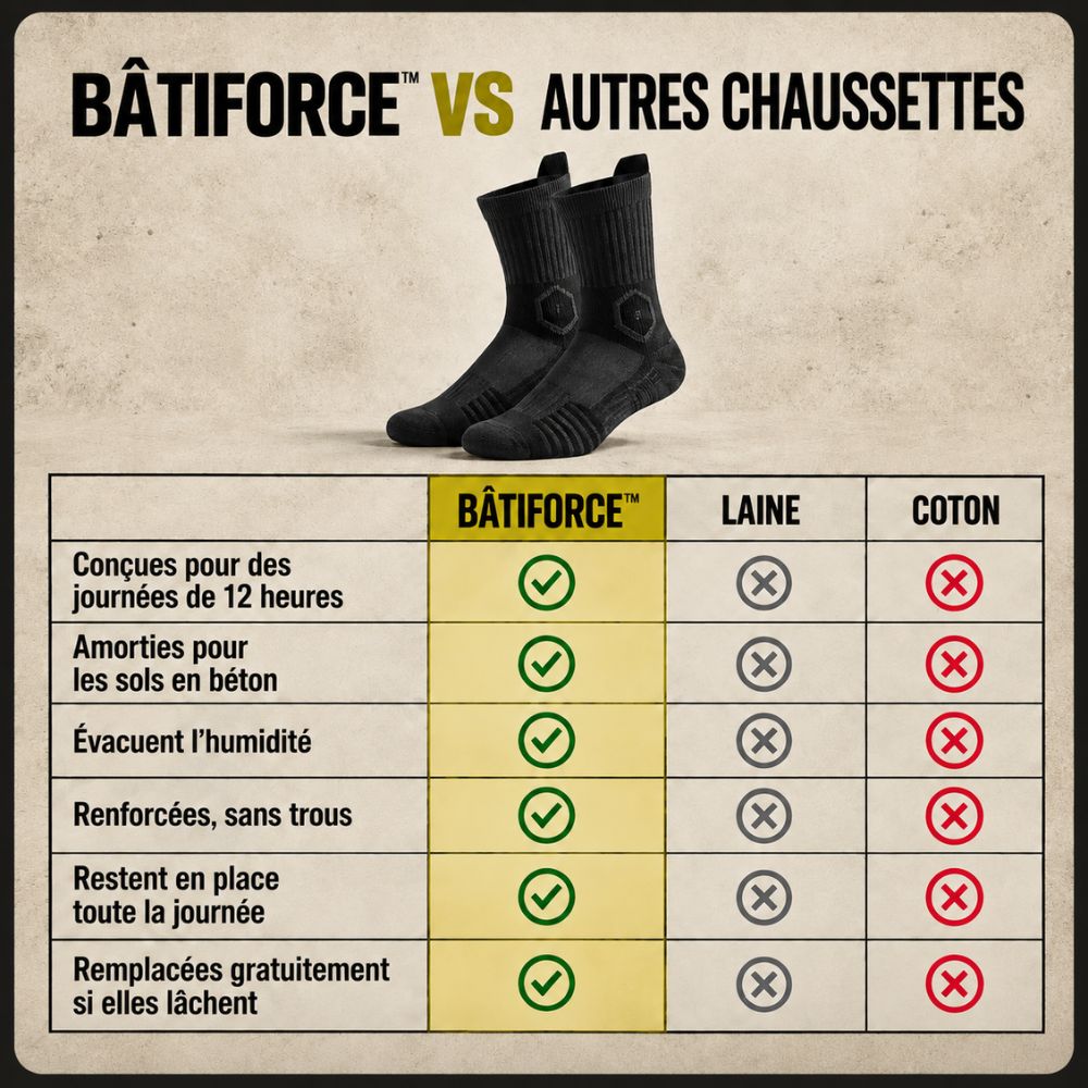 BÂTIFORCE™ - Chaussettes de travail